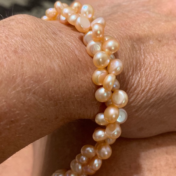 NEW🌺Pink Freshwater Twisted Pearl Bracelet - Picture 4 of 8